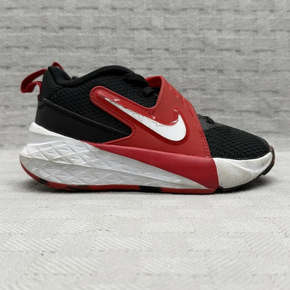 Nike Team Hustle D 12 Black University Black PS Kids Size 11c HF6280-001